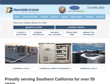 Tablet Screenshot of dependablegraham.com